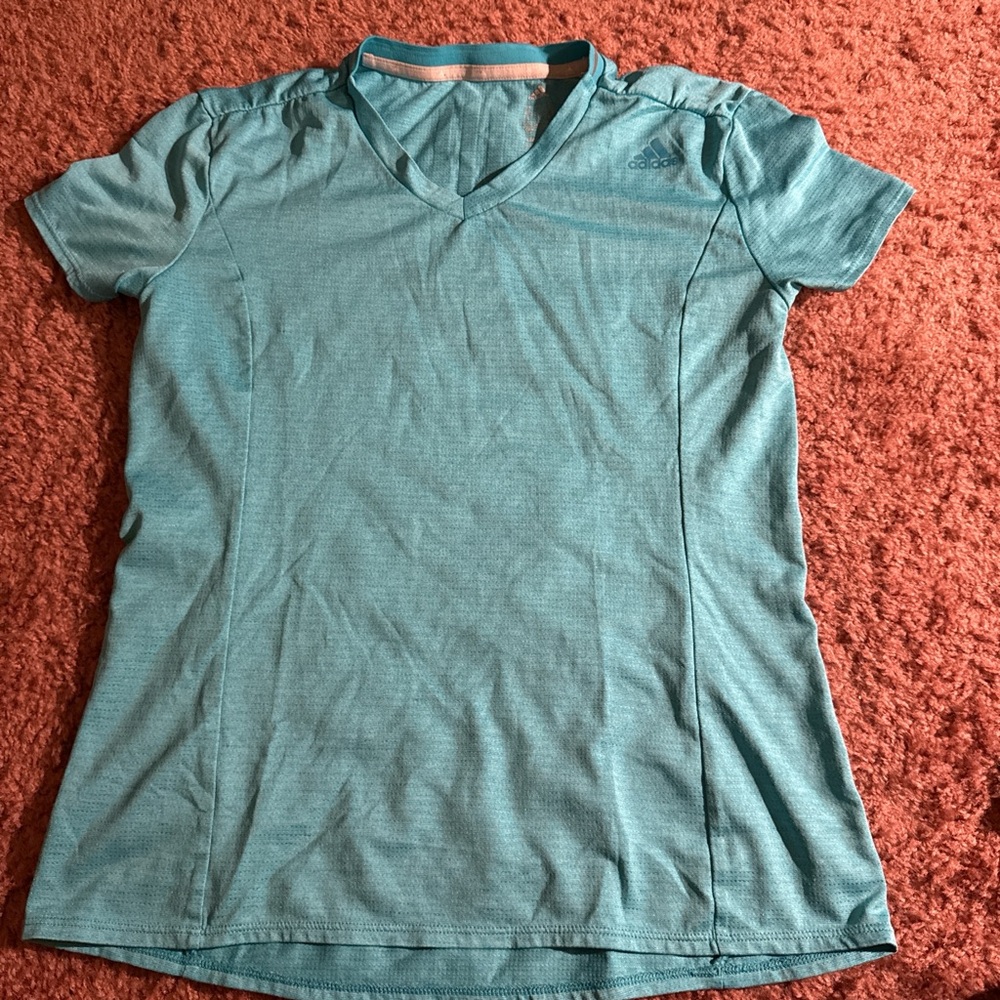 Adidas Women's Teal Short Sleeve Tee
